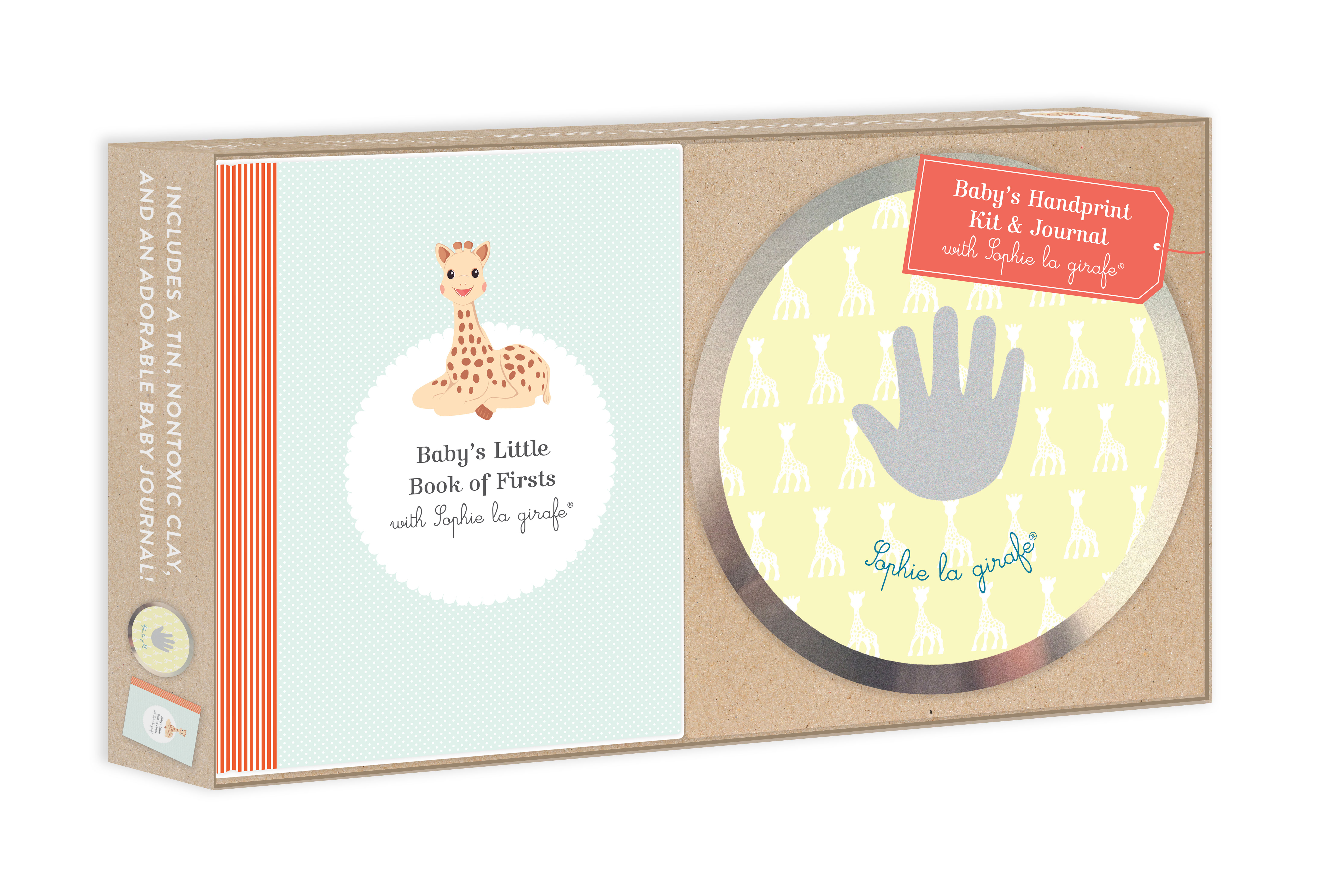 Babys Handprint Kit And Journal With Sophie La Girafe - 