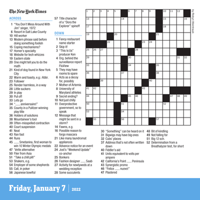 The New York Times Daily Crossword Page-A-Day Calendar for 2022 - Workman Publishing